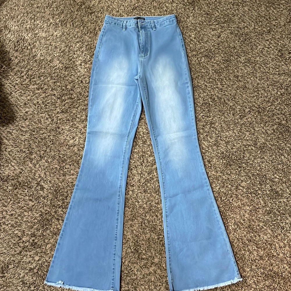 High waisted bell bottoms